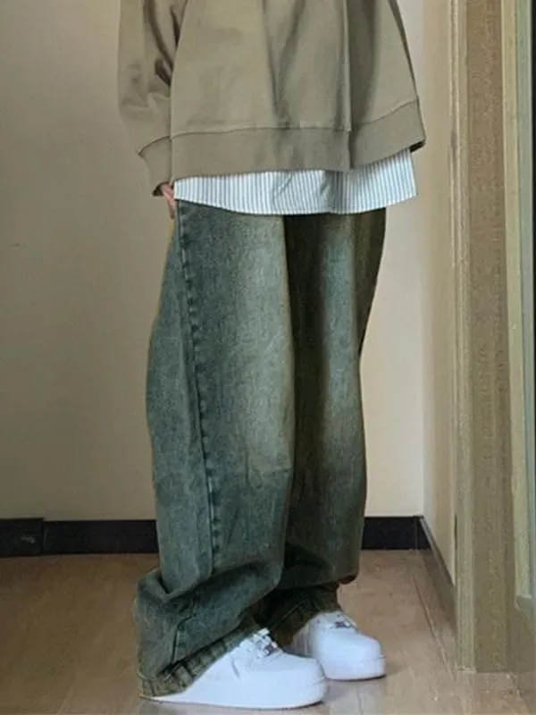 EMMIOL Wide Leg Jeans for Women - Low Waist Baggy Loose Boyfriends Denim Pants - Y2K 90S Style
