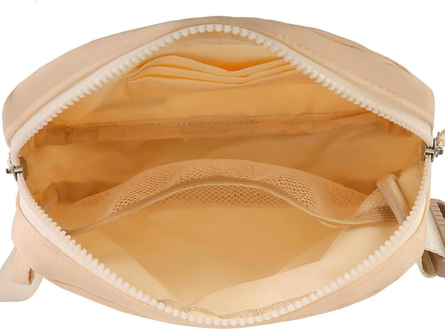 Fanny Pack for Women Man, Fashion Water Resistant Waist Packs, Crossbody Belt Bag with Adjustable Strap, Beige