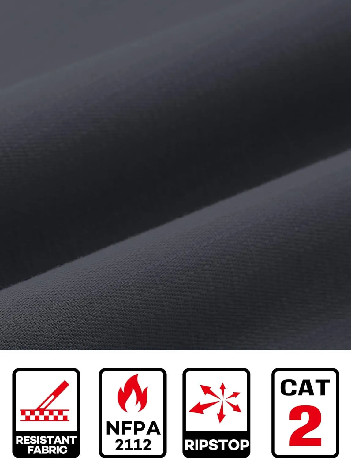 FR Ristop Pants for Men 6.5oz Flame Resistant Pants (2112& CAT2) 6-Pockets with Double Reinforced Knees