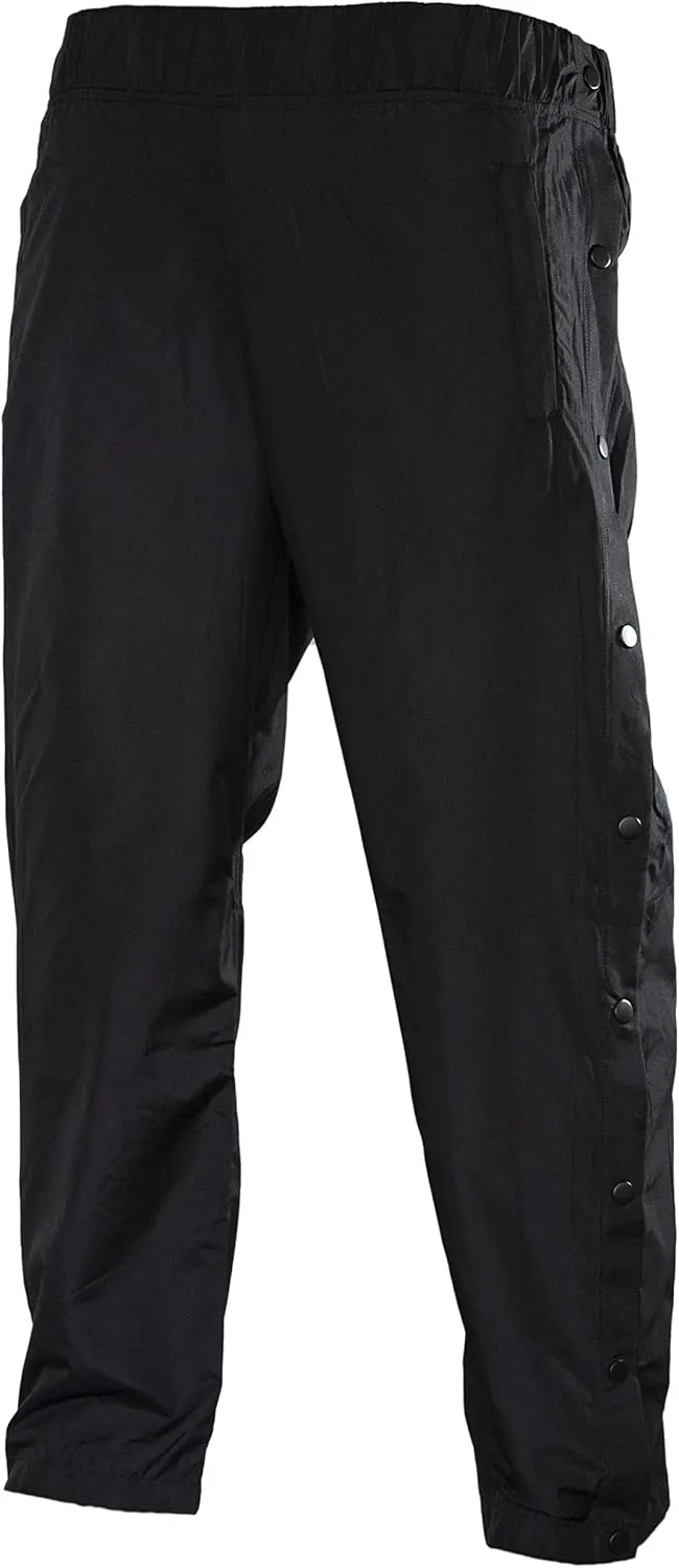Funny Guy Mugs Tear Away Pull On Pants - Post-Surgery Snap Button Tearaway Elastic Waist Pants - Retro Windbreaker Pants