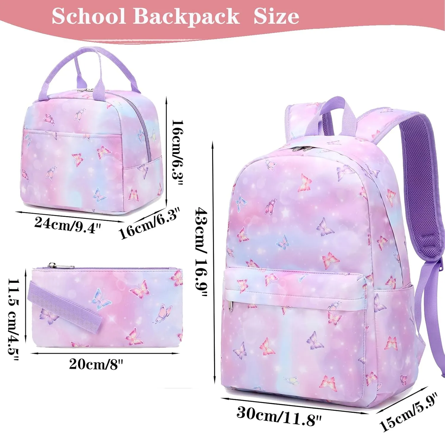 Girls Backpack School Backpack for Boys and Girls Laptop Backpack Water Resistant Middle School Bags Kids Backpacks