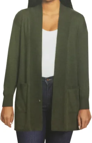 Gloria Vanderbilt Women's Open Front Long Sleeve Super Soft Cardigan