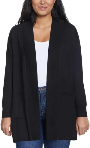 Gloria Vanderbilt Women's Open Front Long Sleeve Super Soft Cardigan