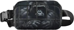 Gorilla Cell Fanny Pack for Travel Hiking Water Resistant Waist Pack Sling Bag Purse for Women Men