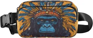 Gorilla Chief Fanny Pack Water Resistant, Women Men Waist Pack Sling Bag Purse for Travel Hiking