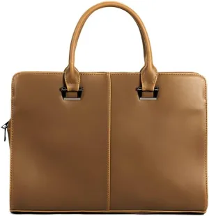 HBJWOV Vintage Soft Leather Briefcase Handbag Crossbody Bag Office Laptop Bag