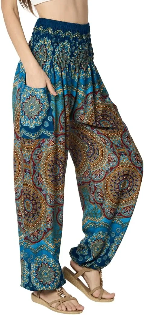 High-Waisted Boho Harem Yoga Pants for Women