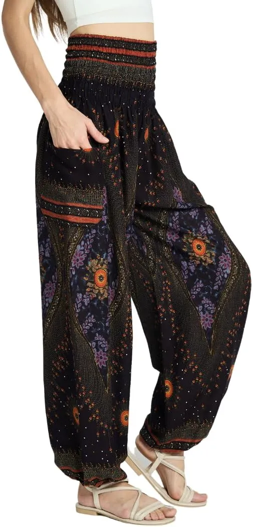 High-Waisted Boho Harem Yoga Pants for Women
