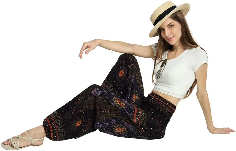 High-Waisted Boho Harem Yoga Pants for Women