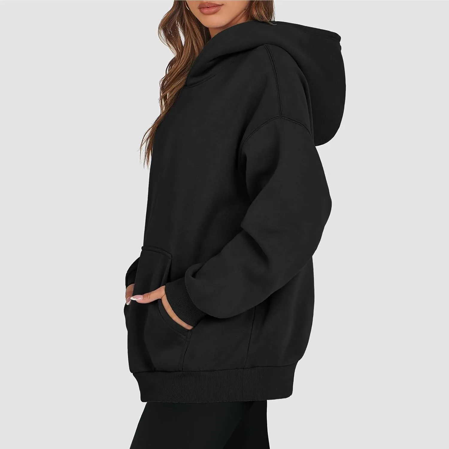 Hoodies for Women Trendy Oversized Hoodie Long Sleeve Y2k Hoodies Sweatshirt with Pockets Fleece Loose Fit Hoodie