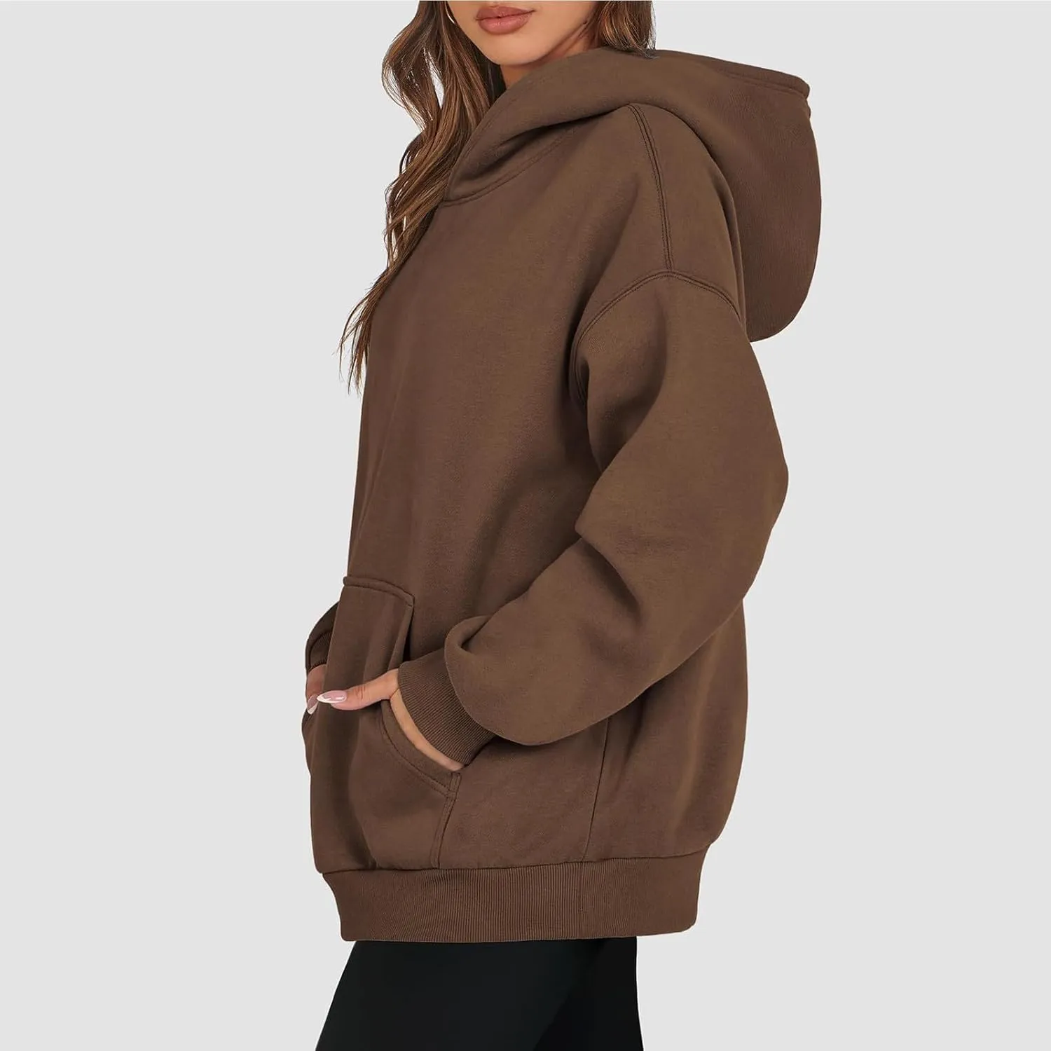 Hoodies for Women Trendy Oversized Hoodie Long Sleeve Y2k Hoodies Sweatshirt with Pockets Fleece Loose Fit Hoodie