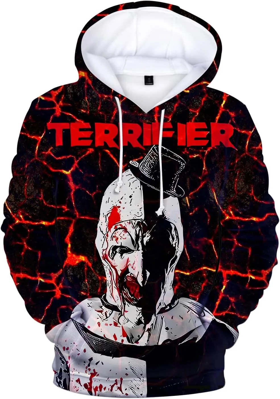 Horror Movie 3D Printed Hoodies Graphic Pullover Hooded Sweatshirt for Men Women Teen