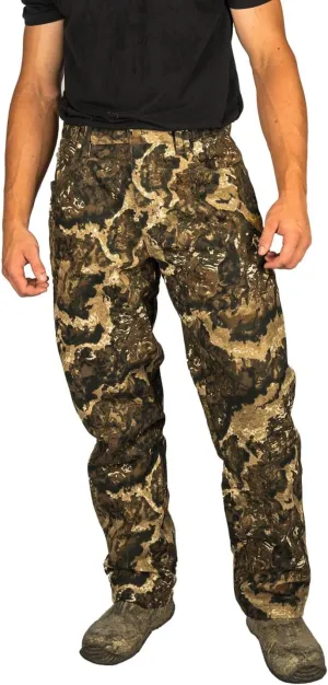 HOT SHOT Mens Flannel Lined Camo Hunting Pants  Camouflage Outdoor Pants for Men