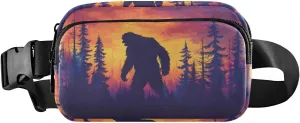 Huge Sasquatch Fanny Pack Water Resistant Waist Pack Sling Bag Purse for Women Men Travel Hiking