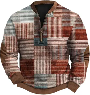 Jackets For Men Loose 3D Printed Zipper Long Sleeved Hoodie Yellow Hoodie Mens Windbreakers Mens Big And Tall