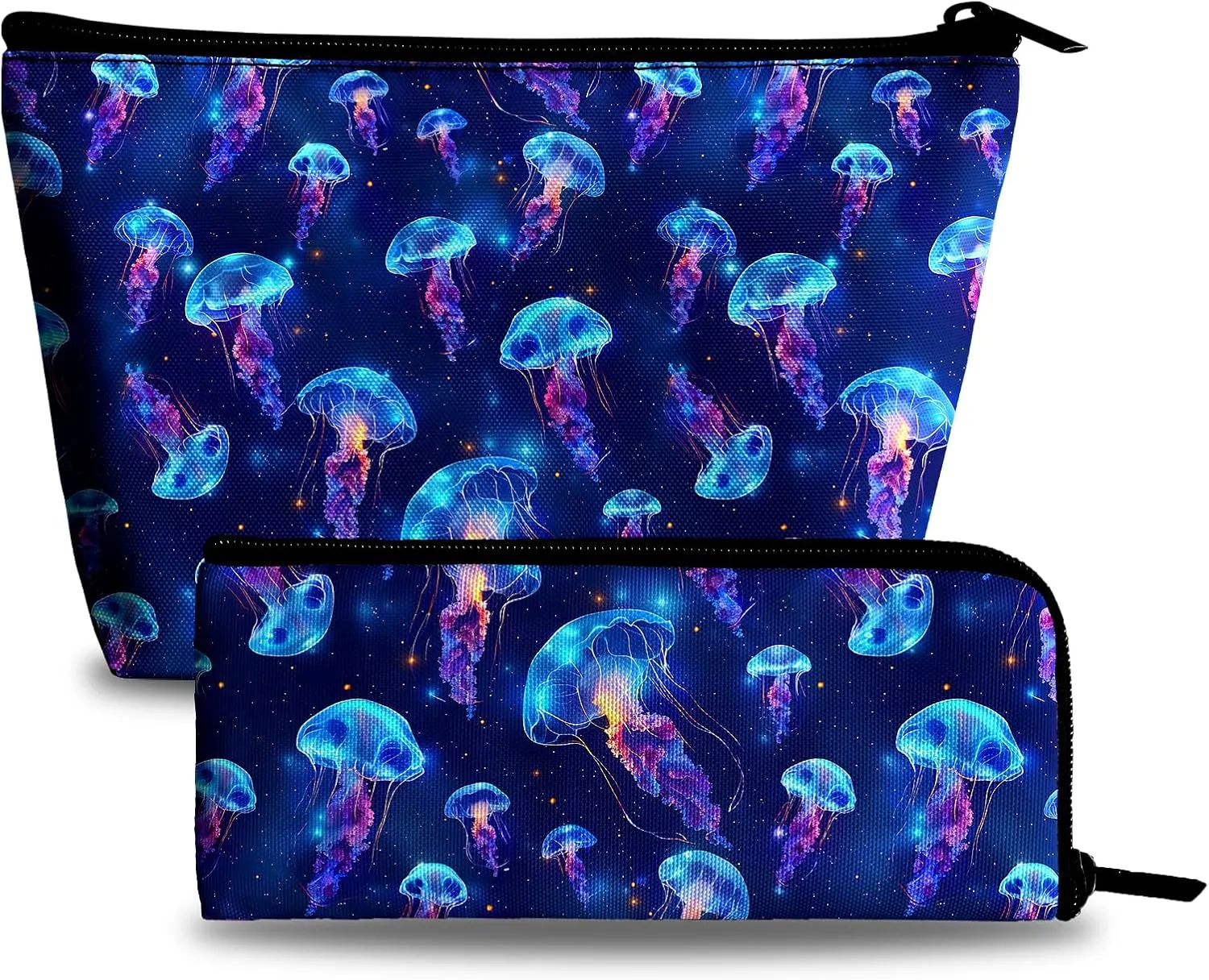 Jellyfish Cosmetic Bag Makeup Bag for Women, Portable Makeup Pouch for Travel Water-resistant Toiletry Bags
