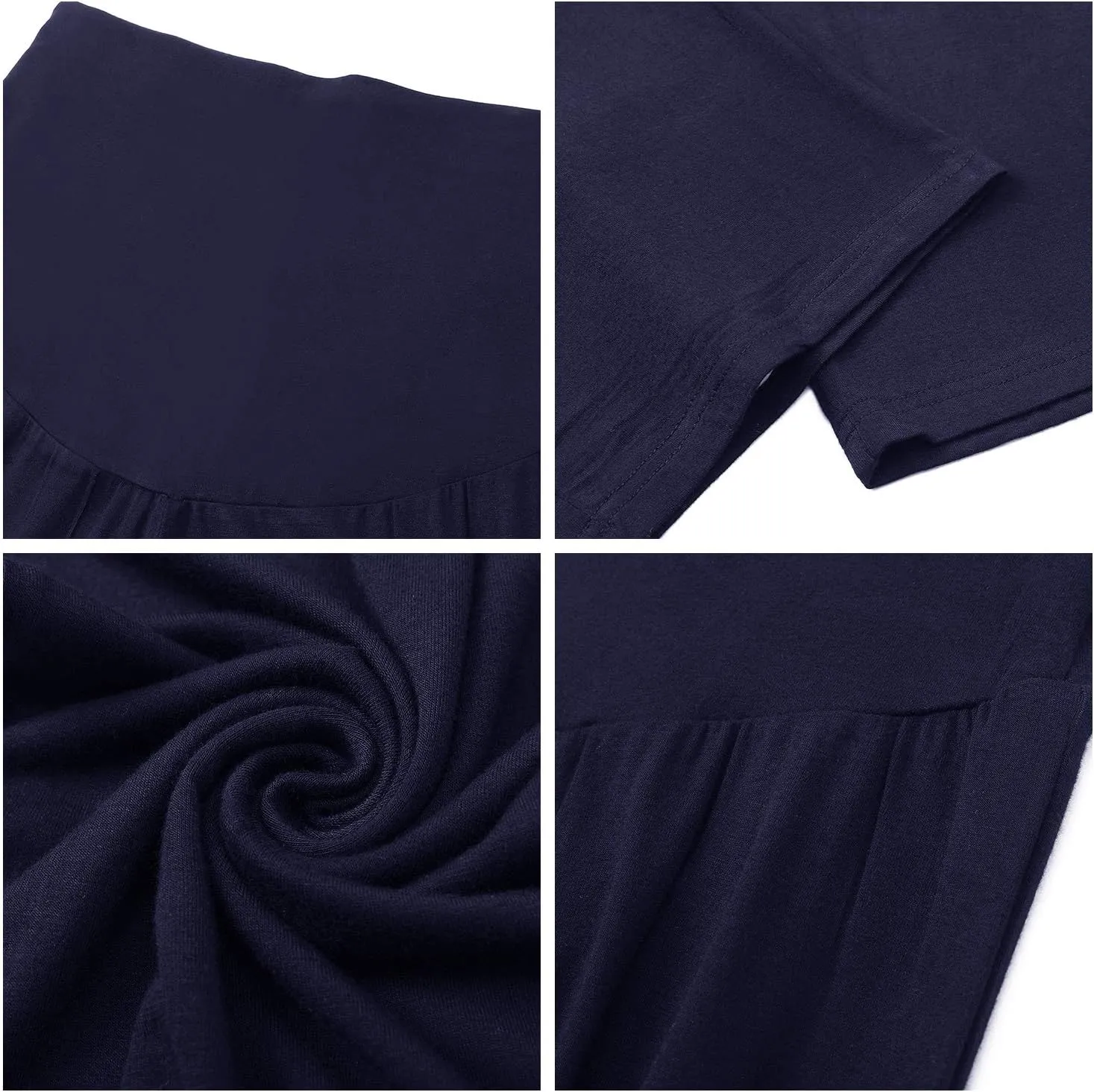 Joyaria Maternity Pants Summer Pregnancy Pants Wide Leg for Work Loose Lounge Pants Over The Belly Stretchy Sweatpants
