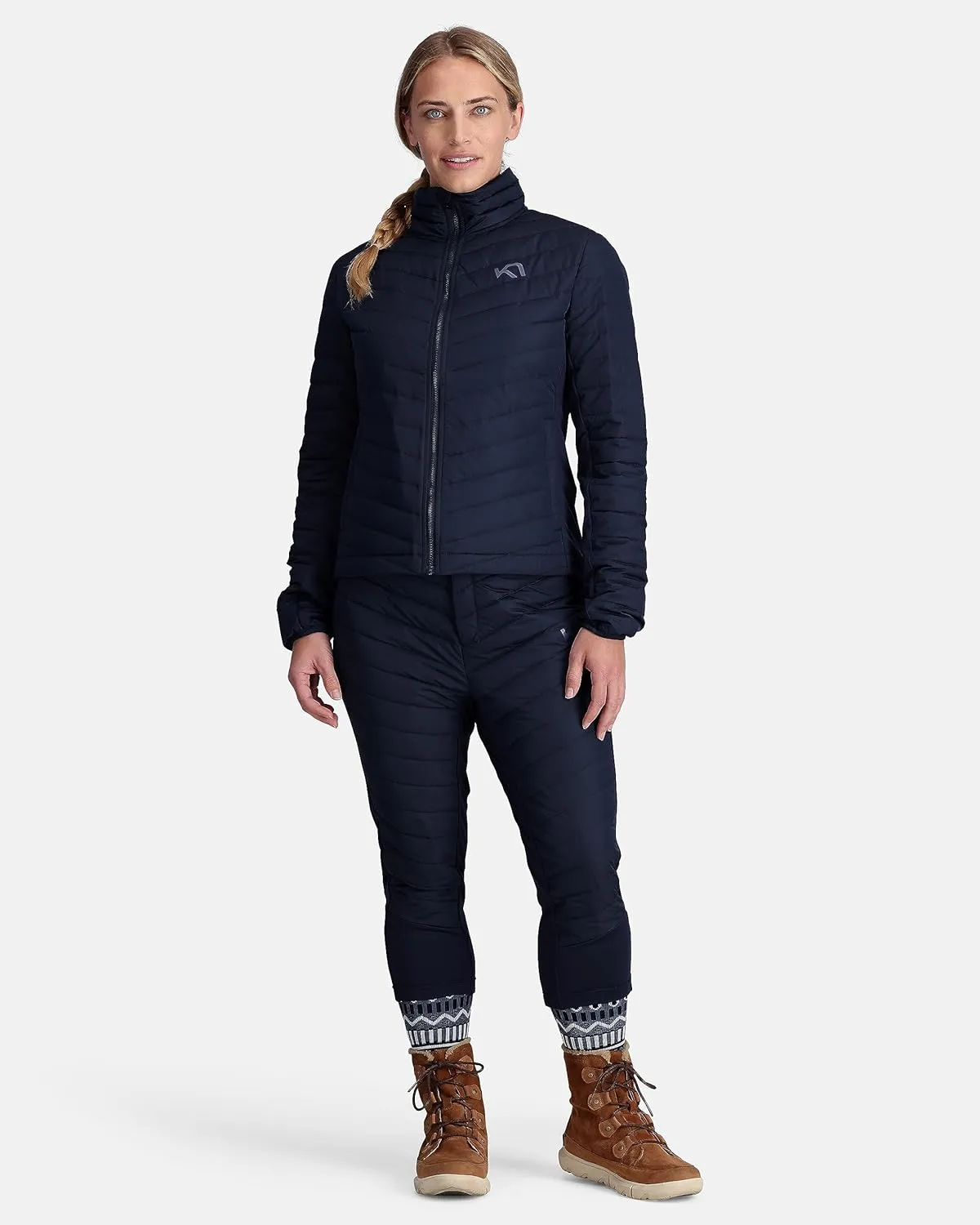 Kari Traa Eva Women's Lightweigh Down Jacket, Water-Resistant Down Sweater, Secure Hand Pockets, Front Zip Design