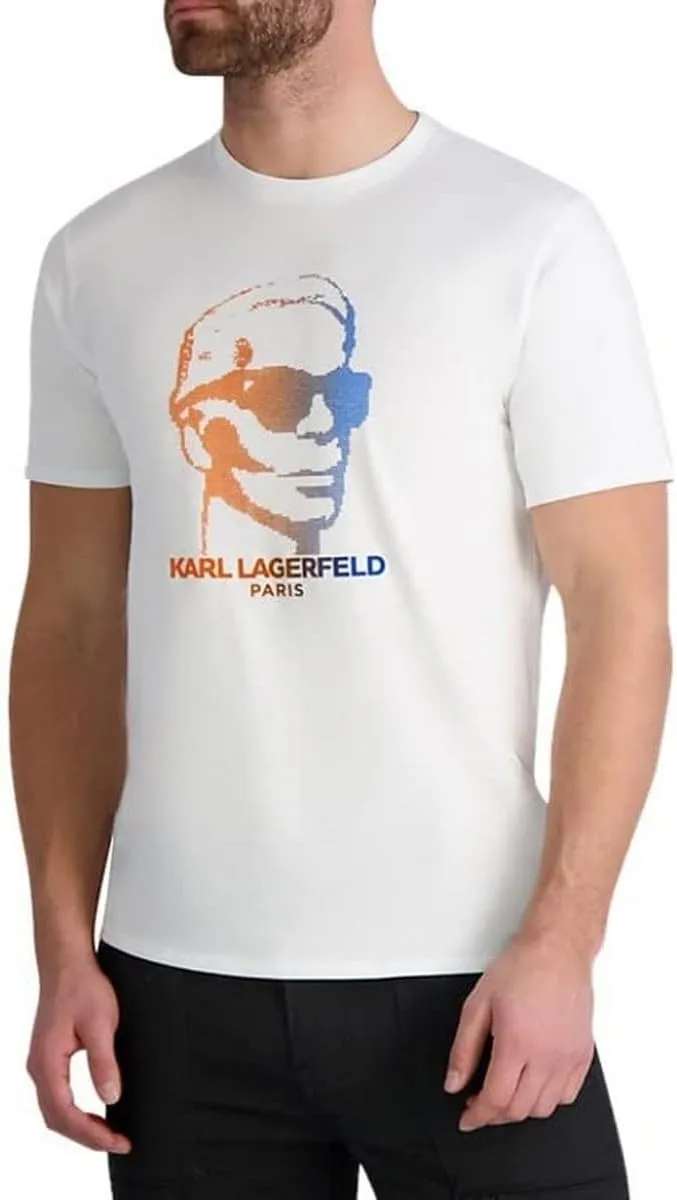 Karl Lagerfeld Paris Men's Soft Cotton Everyday Sportswear T-Shirt