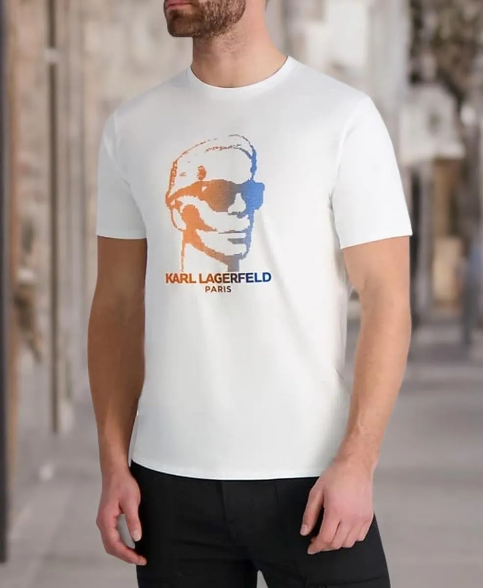 Karl Lagerfeld Paris Men's Soft Cotton Everyday Sportswear T-Shirt