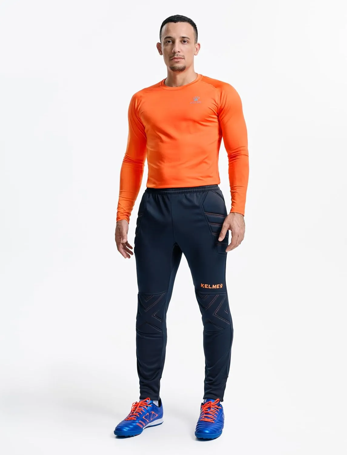 KELME Men's Goalkeeper Pants - Padded Goalie Shorts, Unisex