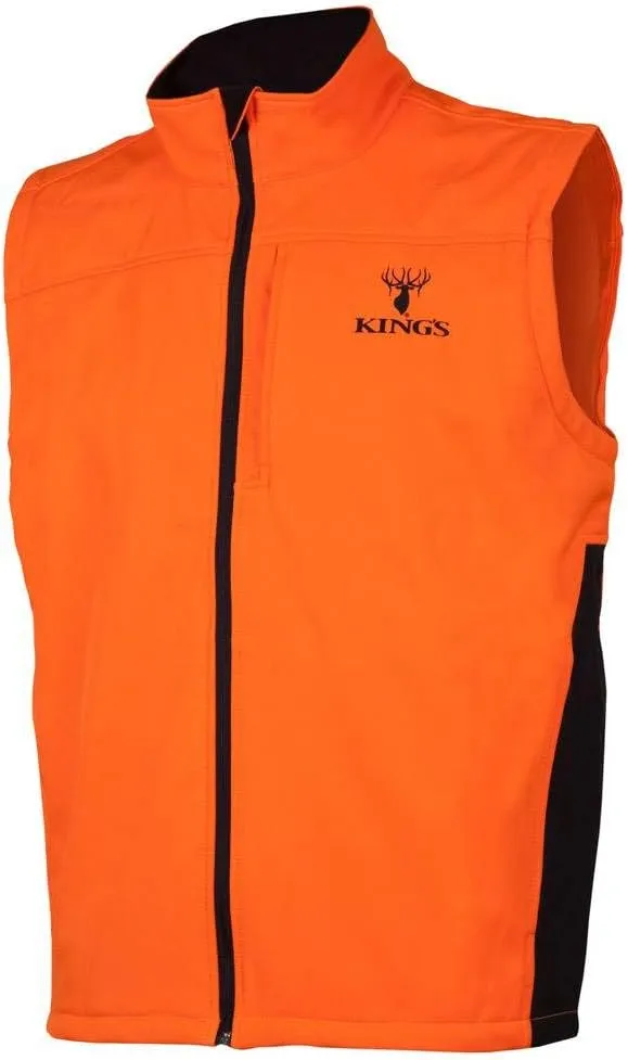 King's Camo Soft Shell Vest, Blaze Orange