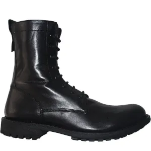 Kixters Spencer - Antique Black Leather Combat Boot
