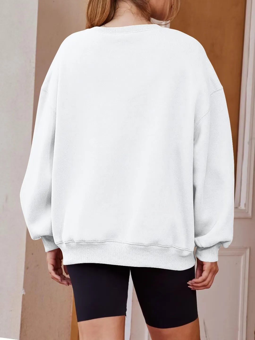 Lacozy Womens USA Graphic Sweatshirts American flag Crewneck Long Sleeve Sweater Loose Fleece Tops Fall Winter Clothes
