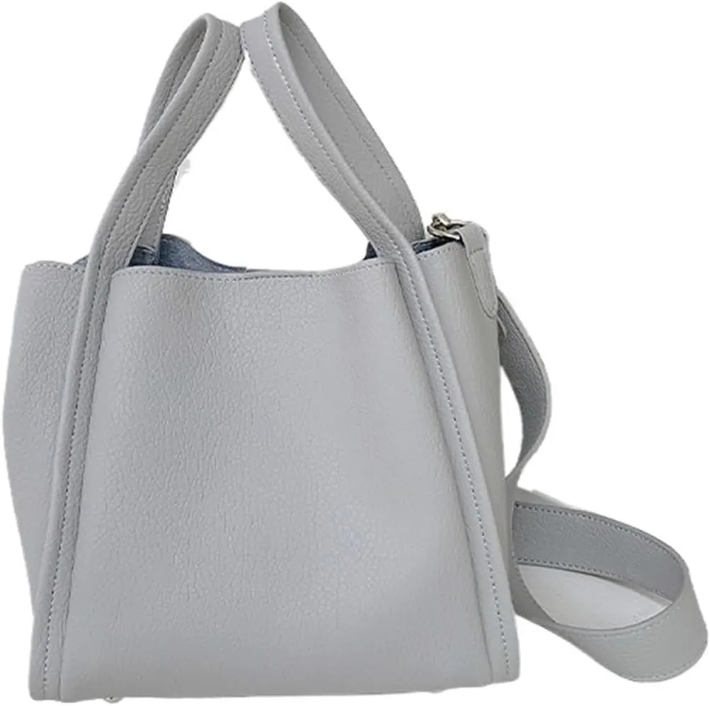 Ladies handbag soft leather bucket bag shoulder crossbody bag