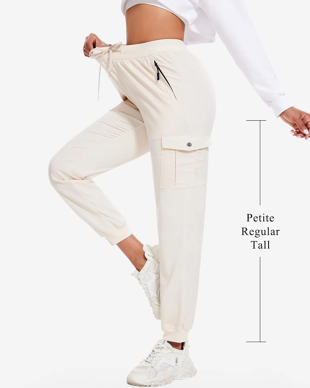 LadyJoy Cargo Pants Women Hiking Cargo Joggers for Women Lightweight Scrub Summer Pants with Pockets Golf Travel