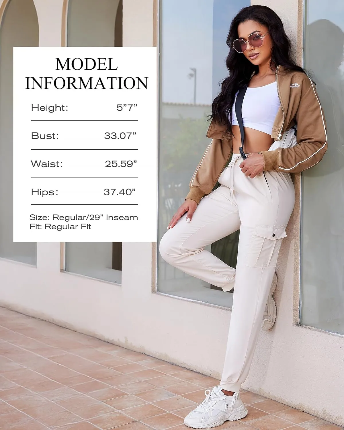 LadyJoy Cargo Pants Women Hiking Cargo Joggers for Women Lightweight Scrub Summer Pants with Pockets Golf Travel