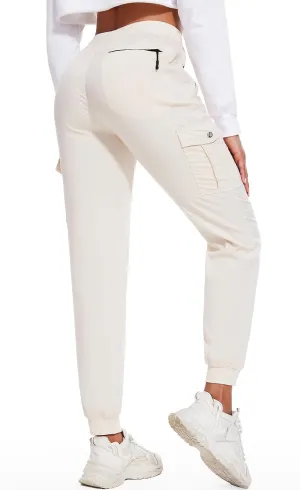 LadyJoy Cargo Pants Women Hiking Cargo Joggers for Women Lightweight Scrub Summer Pants with Pockets Golf Travel