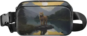 Lake Cat Fanny Pack for Travel Hiking Water Resistant Waist Pack Sling Bag Purse for Women Men