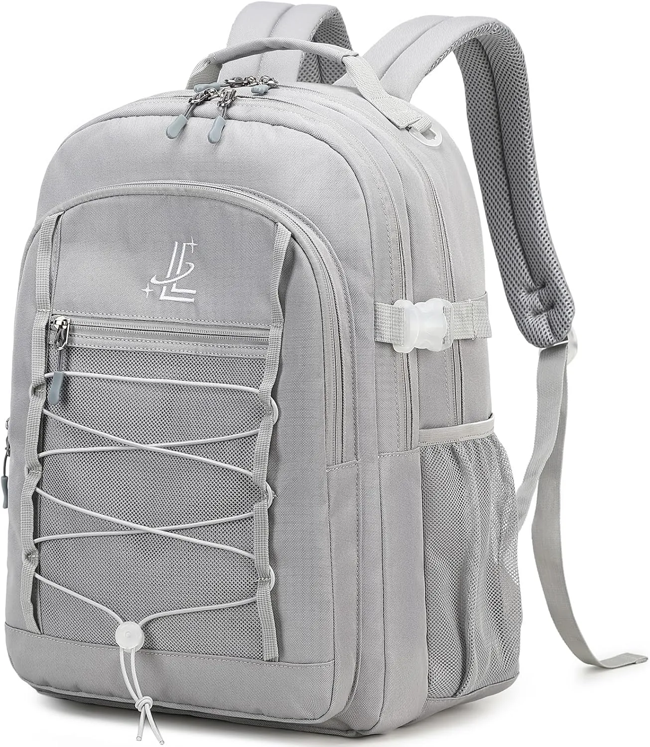 Lanola Travel Business Study Water Resistant Casual Backpack Lightweight Student School bag for Men Women - Gray