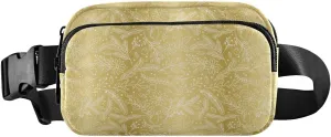 Large Crossbody Fanny Pack men women Waist Packs Water-resistant Leaves Pattern belt Bag for Hiking Running,Multi4