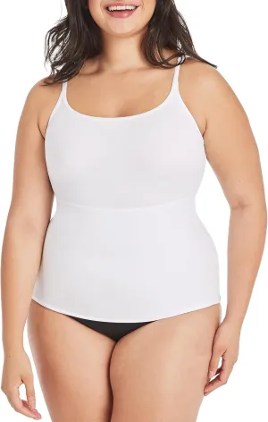 Maidenform Women's Shapewear Cami Tank Top, Tummy Control Shapewear Tank, Longer Length Back-Smoothing Shapewear for Women