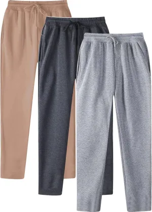 Male Hip Hop Pants Casual Solid Color Track Cuff Lace Up Workout Pants with Pocket Men S Pants with Elastic
