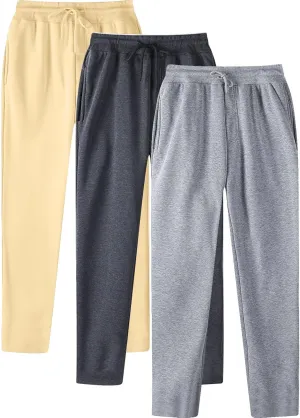 Male Hip Hop Pants Casual Solid Color Track Cuff Lace Up Workout Pants with Pocket Men S Pants with Elastic