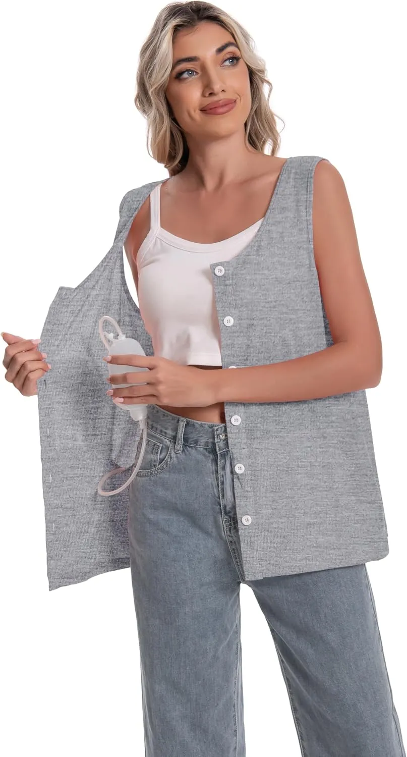 Mastectomy Top Tank with Drain Pockets Post Surgery Recovery Must Haves Clothing Comfy Sleeveless Shirts