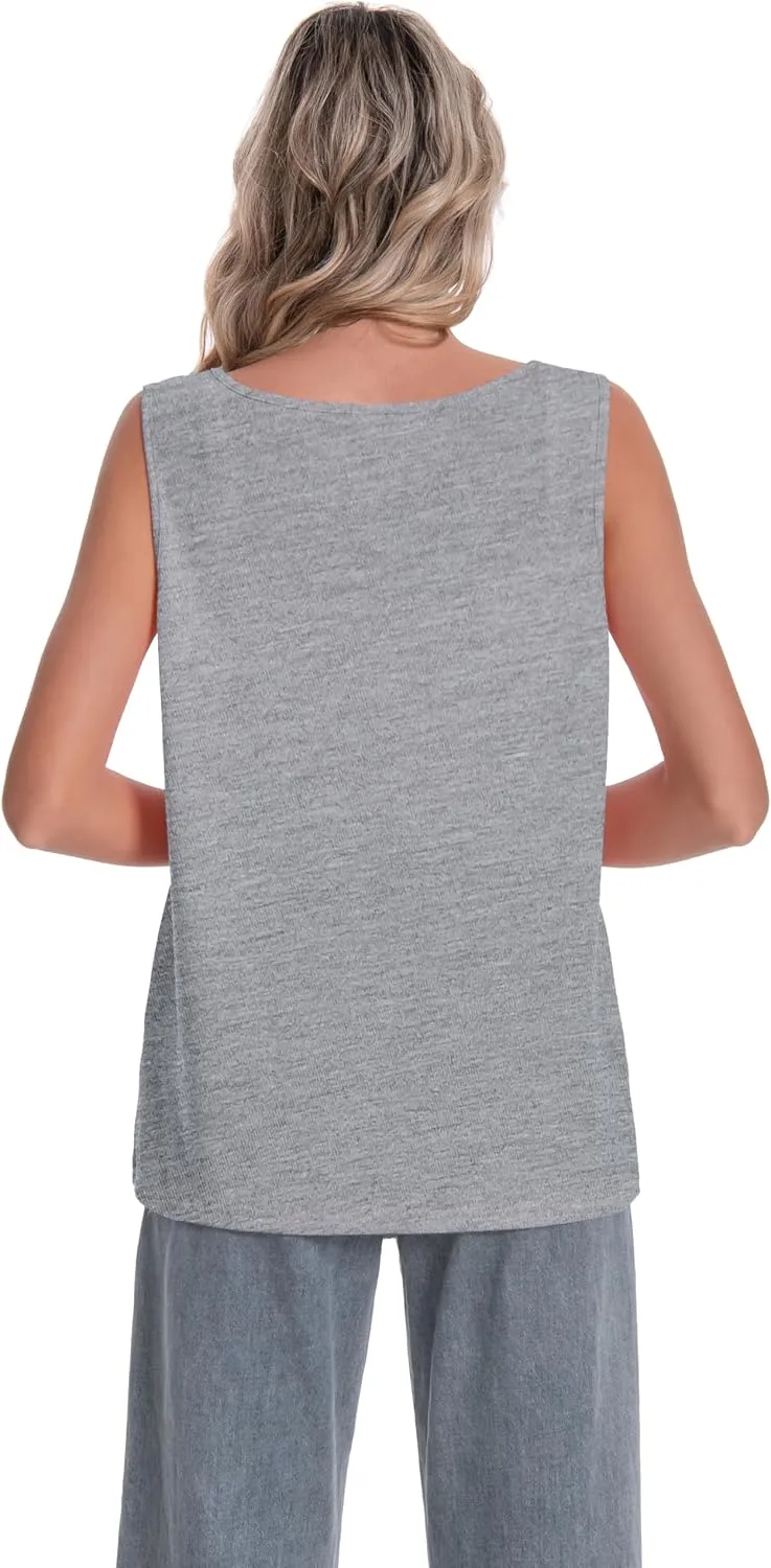 Mastectomy Top Tank with Drain Pockets Post Surgery Recovery Must Haves Clothing Comfy Sleeveless Shirts
