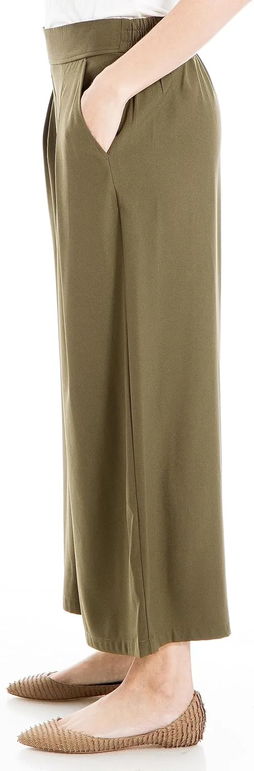 Max Studio Women's Soft Twill Cropped Pant