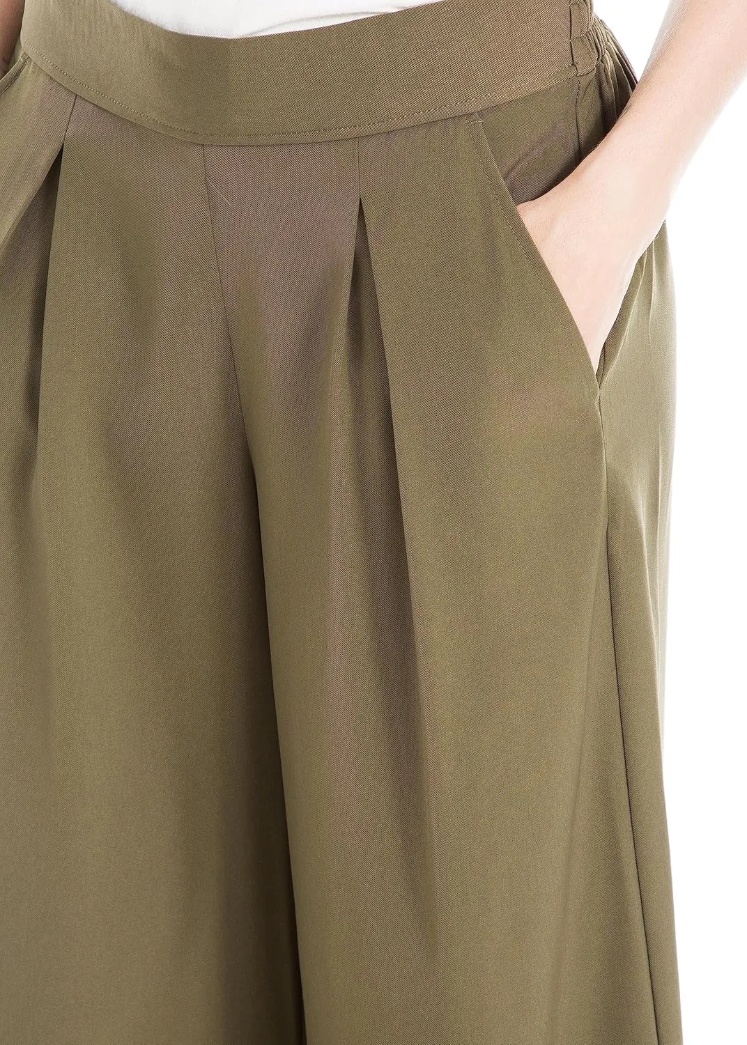 Max Studio Women's Soft Twill Cropped Pant