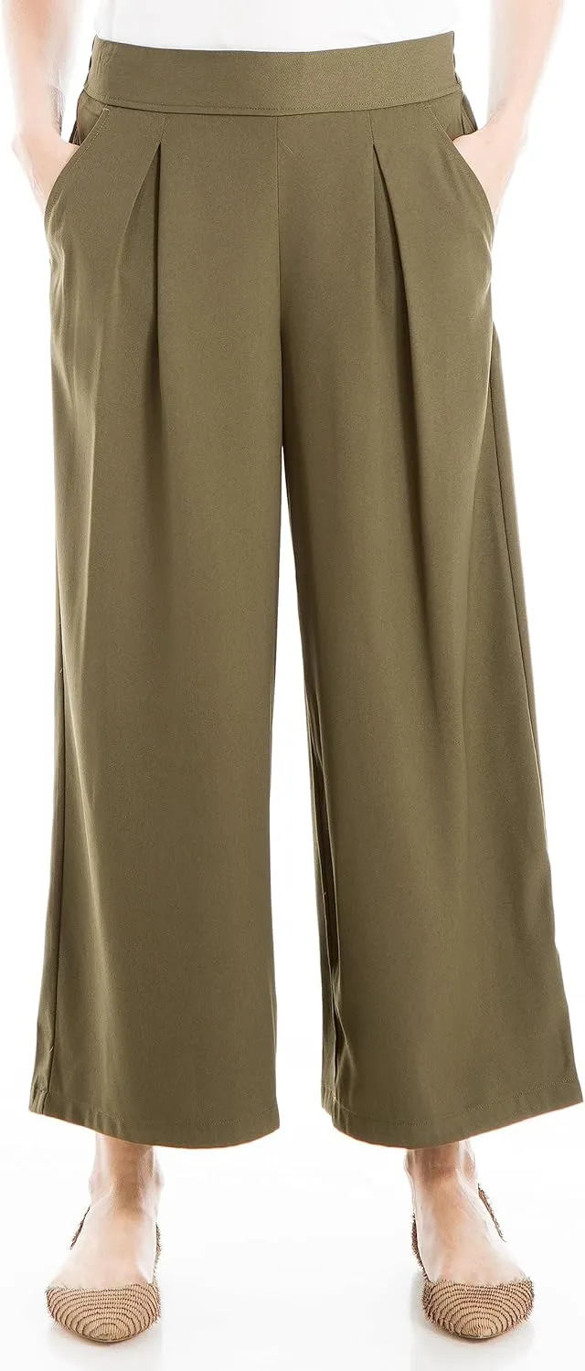Max Studio Women's Soft Twill Cropped Pant