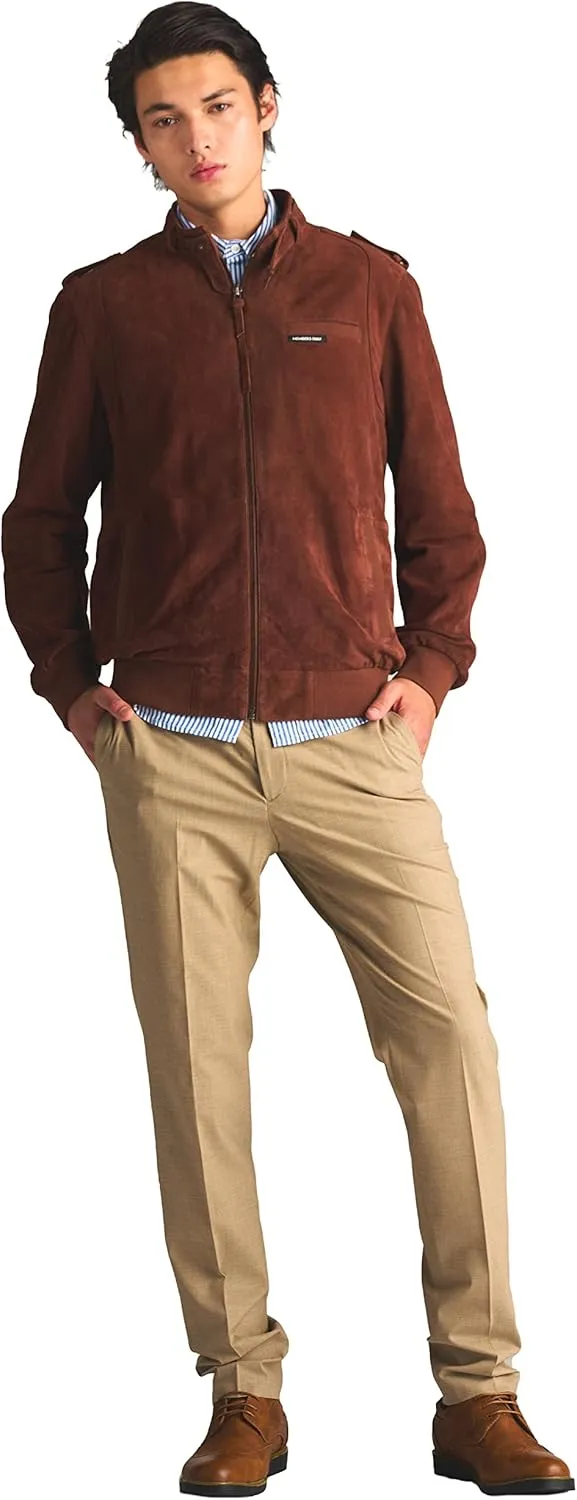 Members Only Men's Soft Suede Iconic Jacket |Slim Fit|