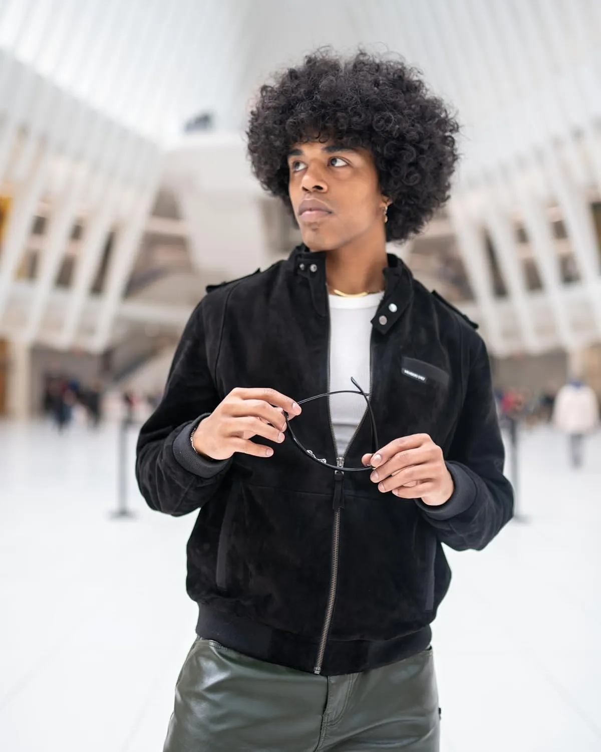Members Only Men's Soft Suede Iconic Jacket |Slim Fit|