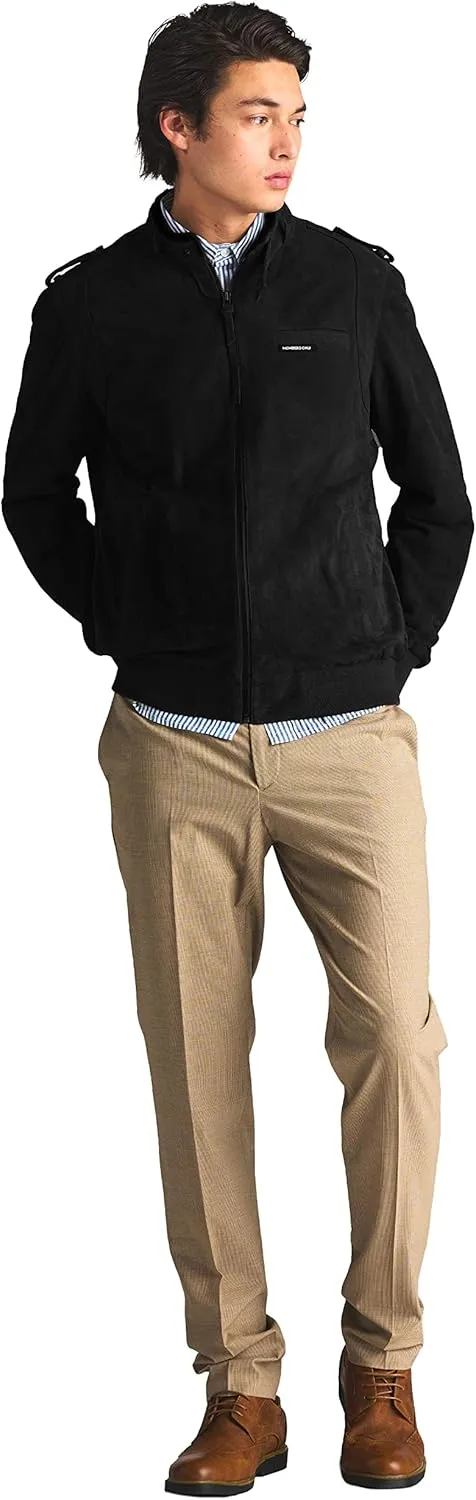 Members Only Men's Soft Suede Iconic Jacket |Slim Fit|