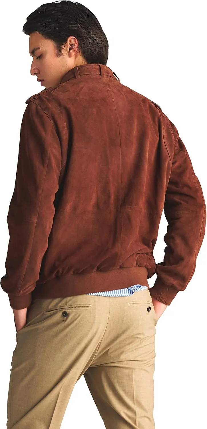 Members Only Men's Soft Suede Iconic Jacket |Slim Fit|