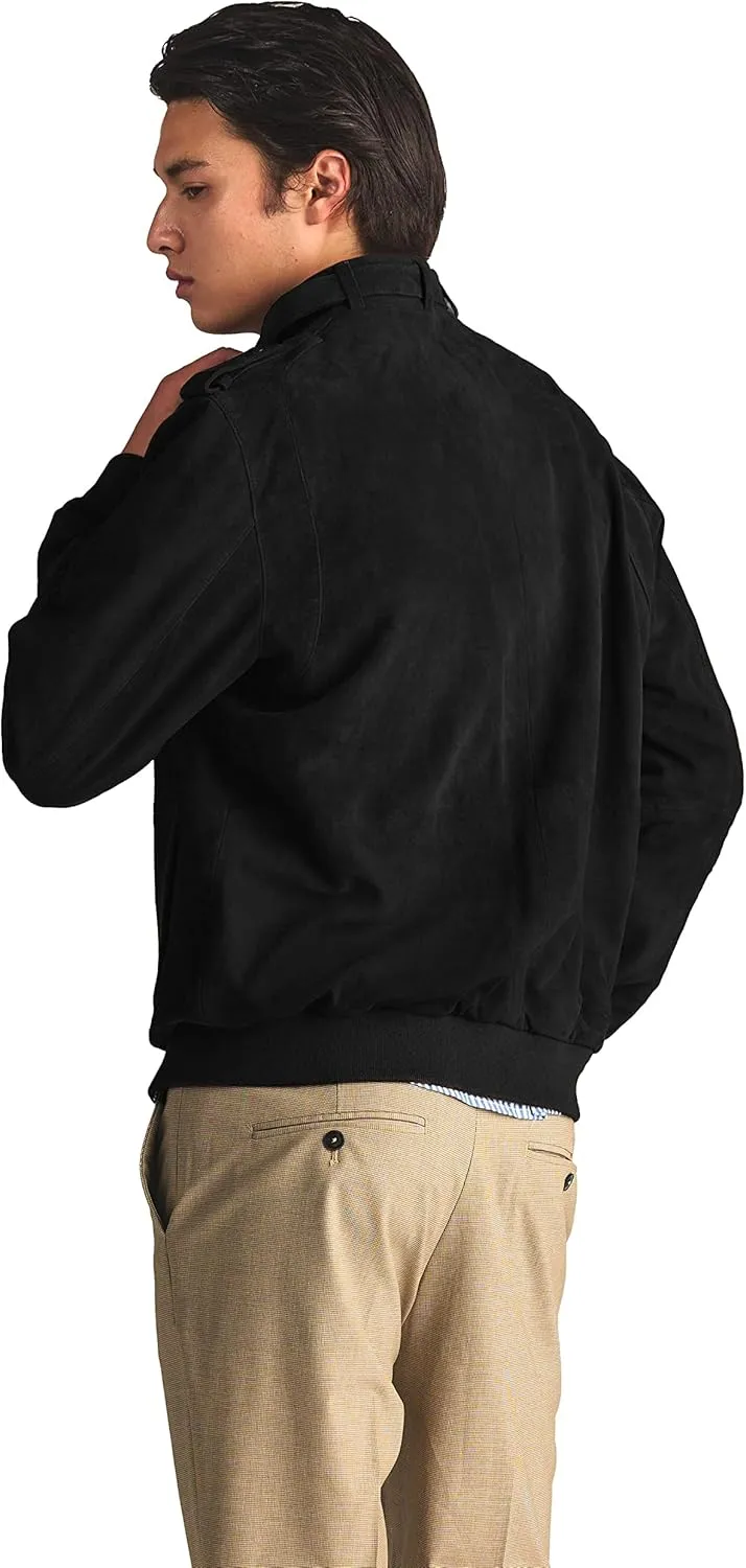 Members Only Men's Soft Suede Iconic Jacket |Slim Fit|