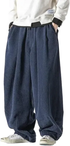Men Casual Wide Leg Pants Streetwear Harem Pants Mens Long Trousers Loose Male Oversized Harajuku Trousers