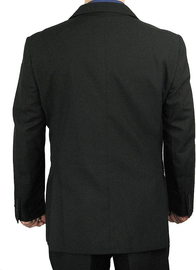 Mens 2-Piece Regular Fit Dress Suit Single-Breasted Jacket & Flat-Front Pants Includes Free Stylish Socks